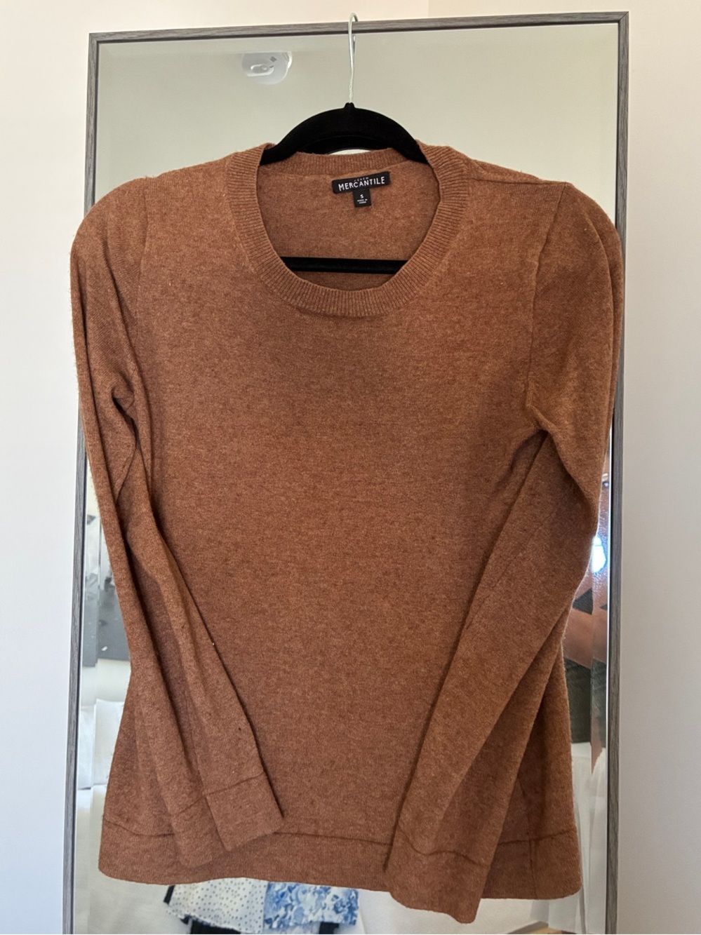 J. Crew Crewneck Sweater in Rust